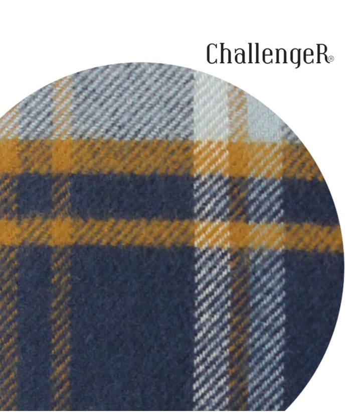 CHALLENGER BASQUE1 — Chemise flanelle chaude bleu