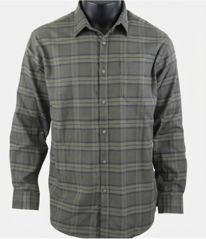 CHALLENGER BASTA1 — Chemise flanelle chaude kaki