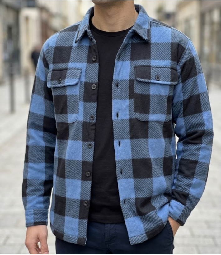 CHALLENGER KOZAK2 — Surchemise polaire chaude bleu