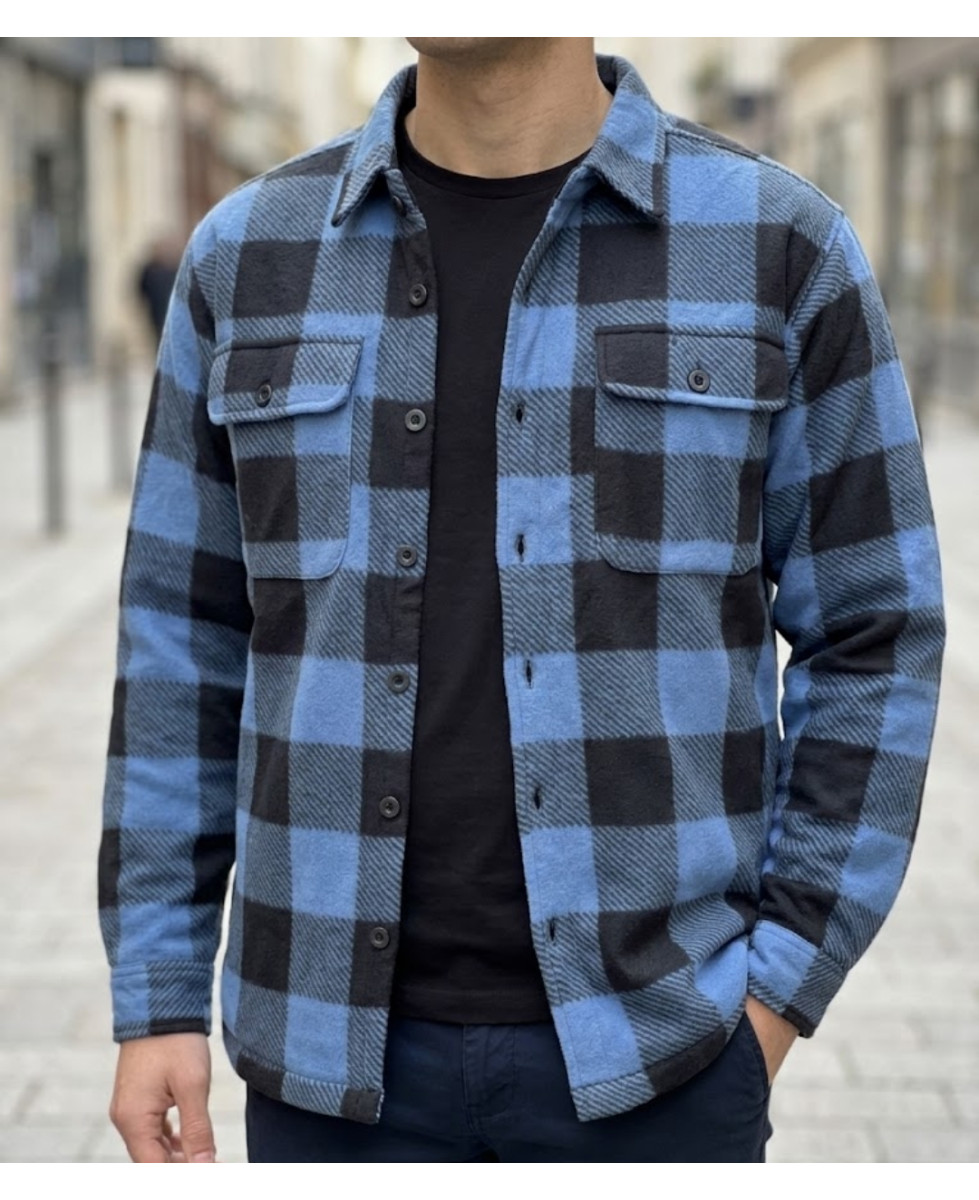 CHALLENGER KOZAK2 — Surchemise polaire chaude bleu