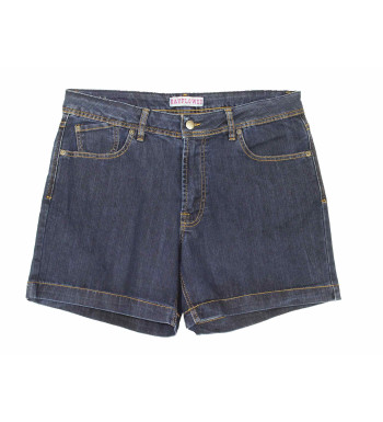 Short jean femme 5 poches MAYFLOWER TF074 bleu super stone