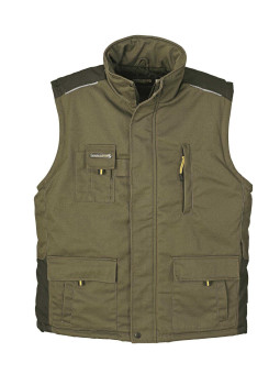 Gilet homme kaki multi-poches TERRATREND 6316KJ