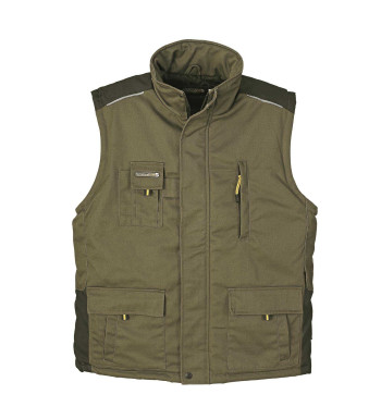 Gilet homme kaki multi-poches TERRATREND 6316KJ