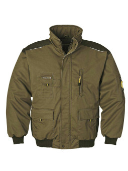 Blouson homme TERRATREND 6656KJ kaki/jaune robuste