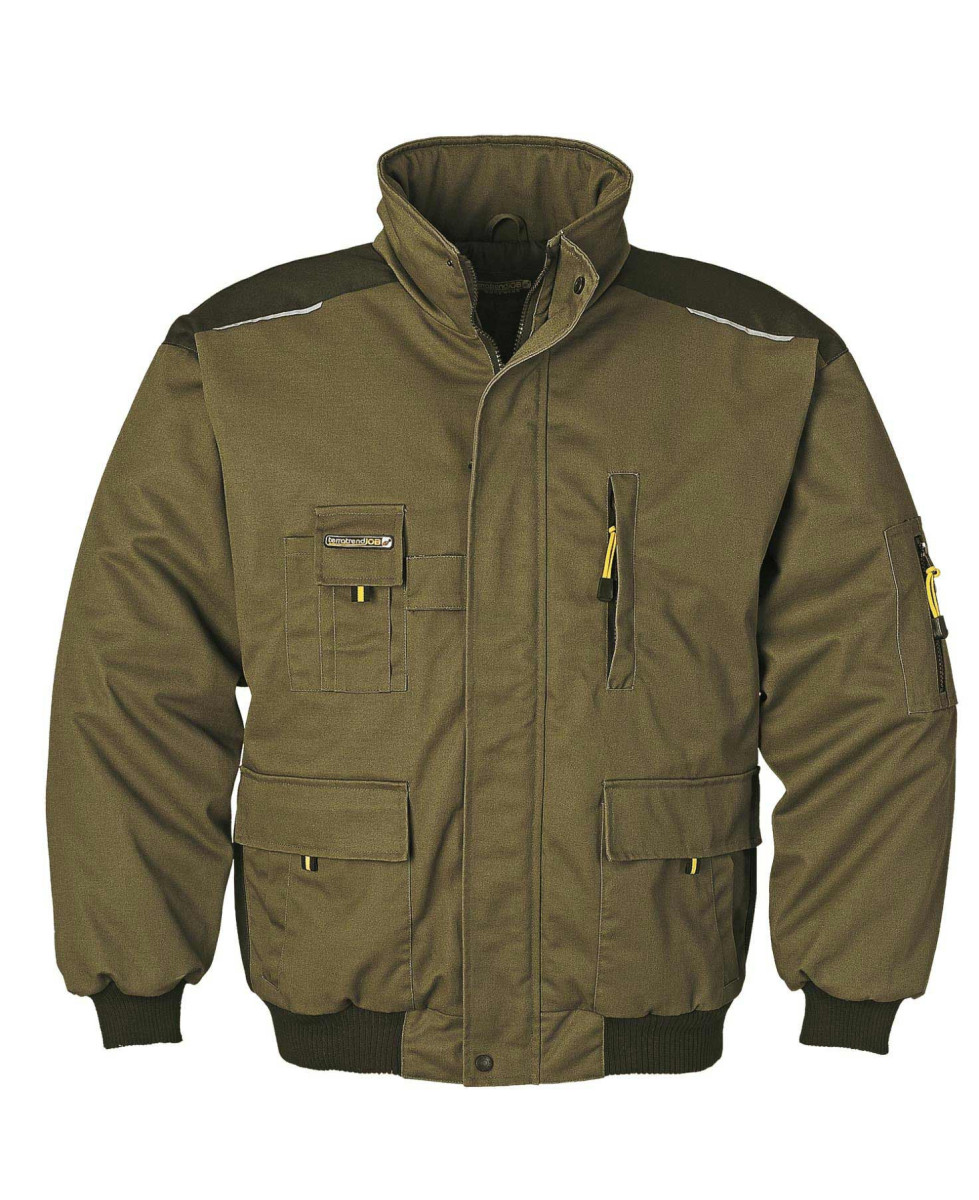 Blouson homme TERRATREND 6656KJ kaki/jaune robuste