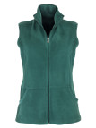 Gilet polaire femme vert – Col montant, zippé, poches pratiques