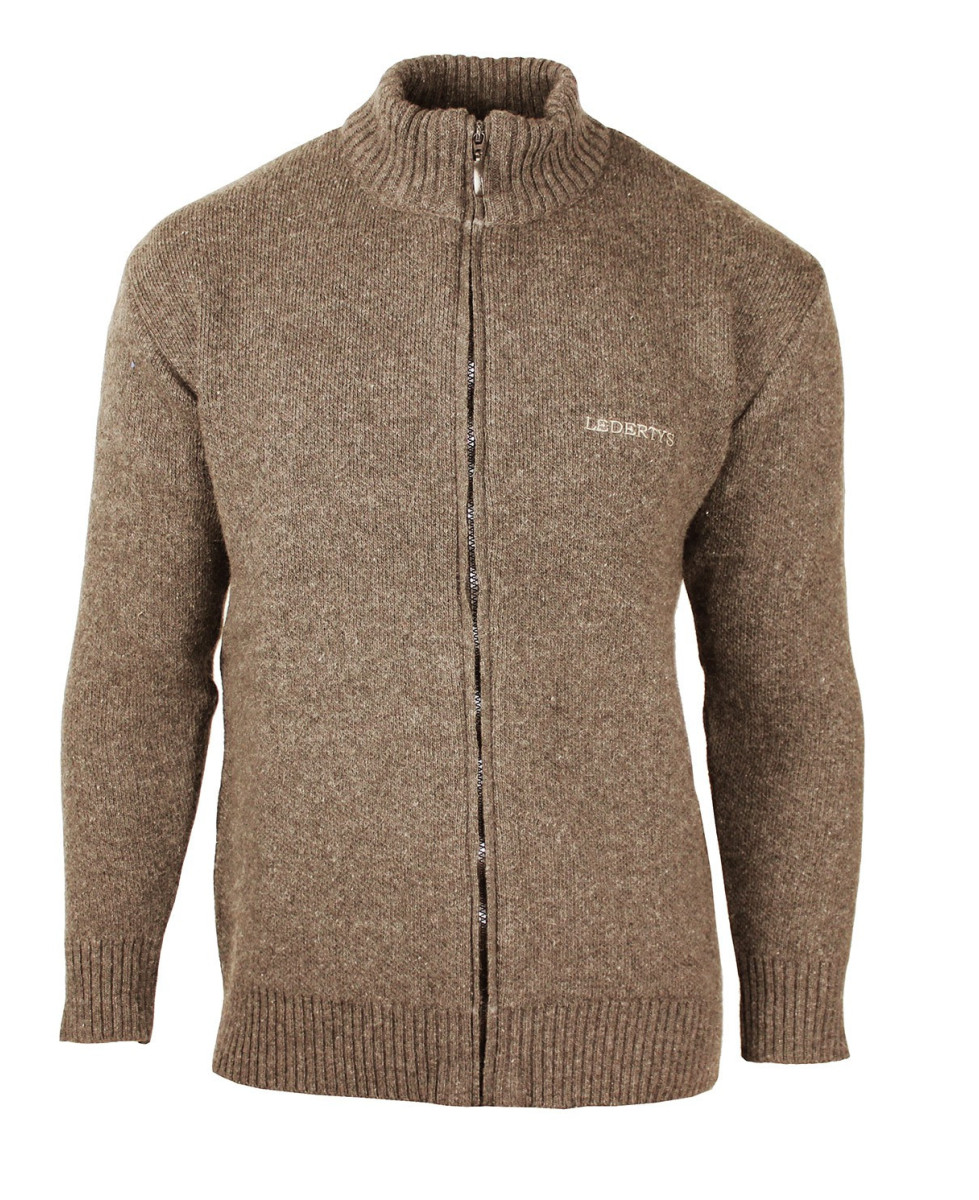 Cardigan en maille piquée full zip 123717U002