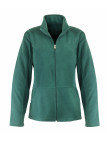 Veste polaire verte femme – Zip, poches, chaleur et confort