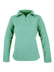 Sweat micro polaire femme vert d’eau – Léger, chaud, zippé