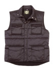 Gilet Trucker homme noir matelassé multi-poches LEDERTYS P500