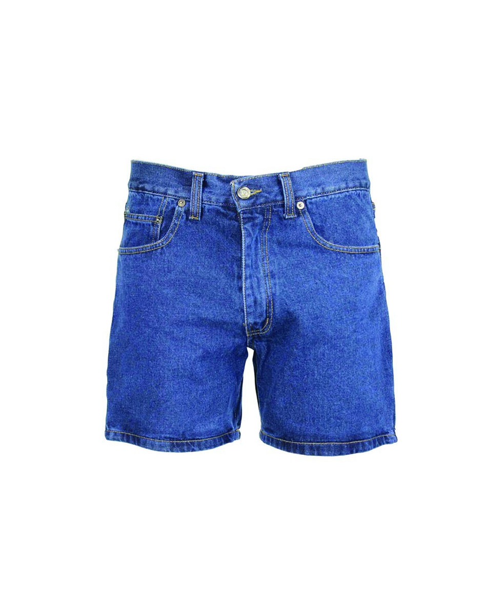 Short en jean homme Challenger R313 bleu stone 100% coton