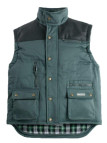Gilet matelassé homme vert bi-matière WORKER V501