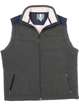 Gilet polaire homme LEDERTYS LY0301 kaki renforcé