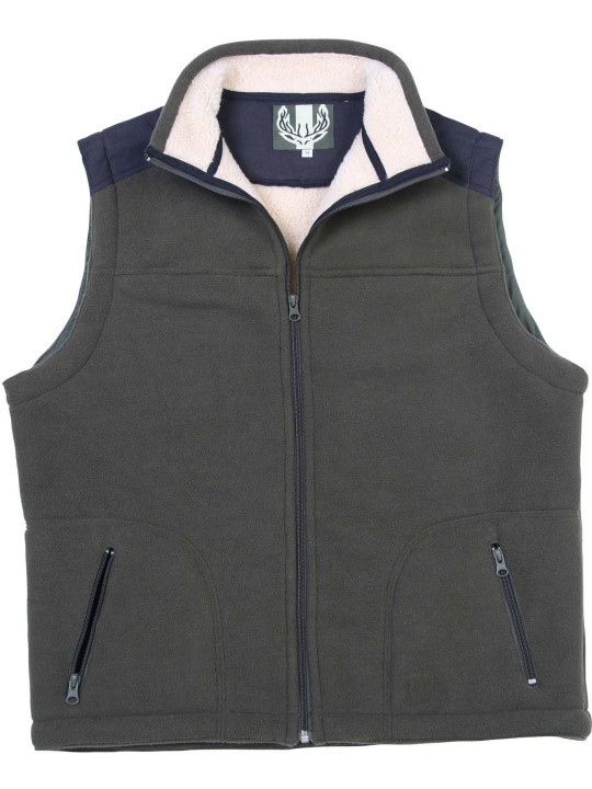 Gilet polaire homme LEDERTYS LY0301 kaki renforcé