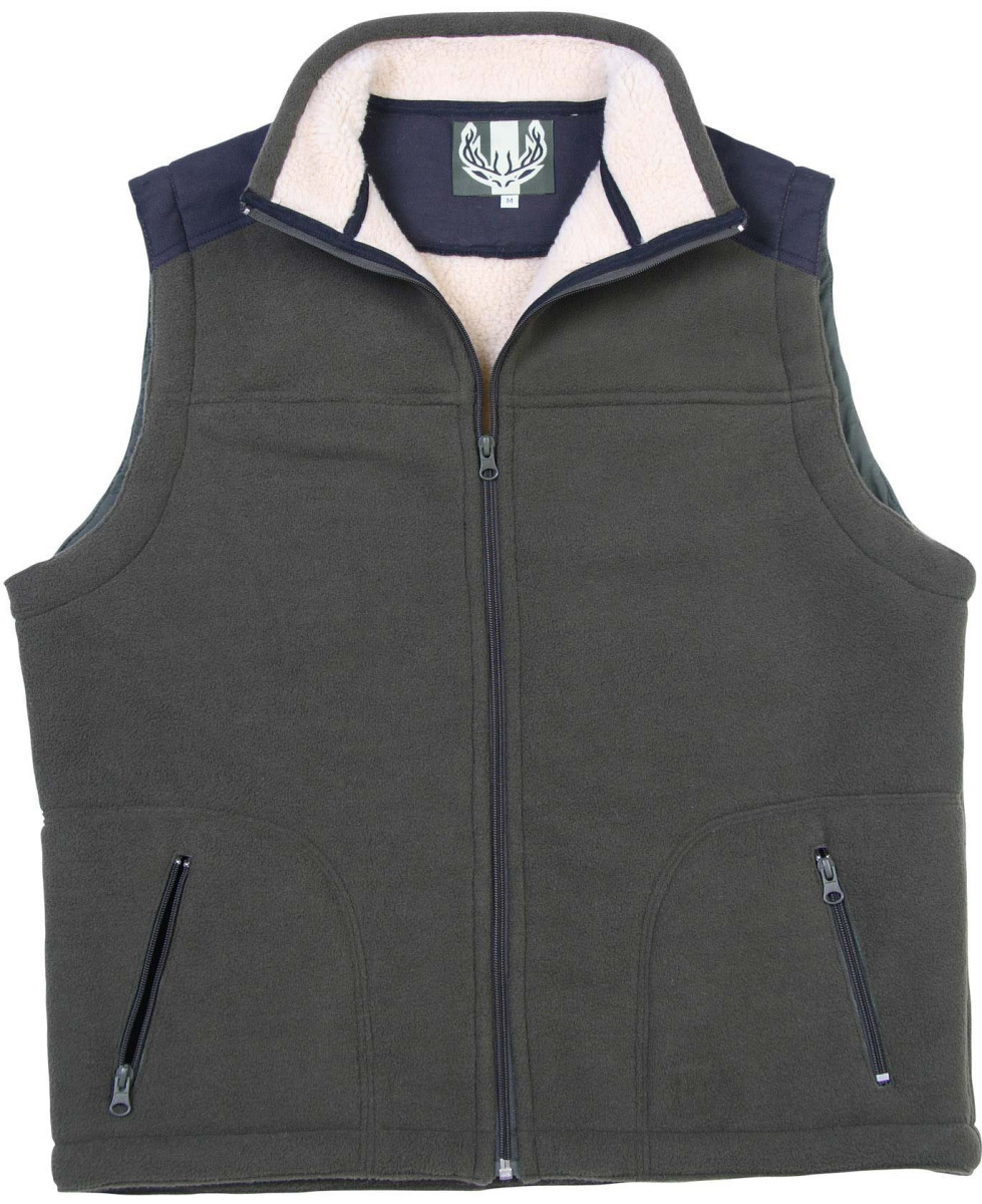 Gilet polaire homme LEDERTYS LY0301 kaki renforcé