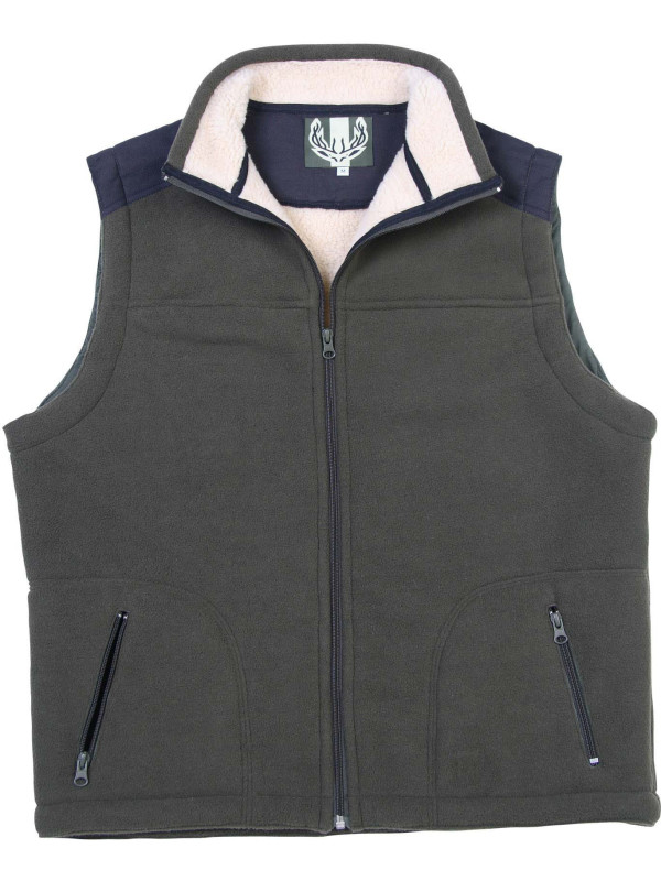Gilet polaire homme LEDERTYS LY0301 kaki renforcé