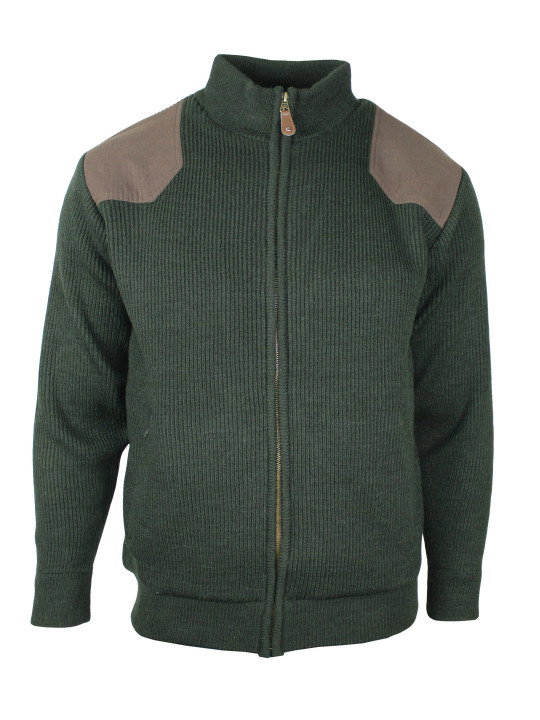 Veste homme doublée polaire kaki chaude – LY0706