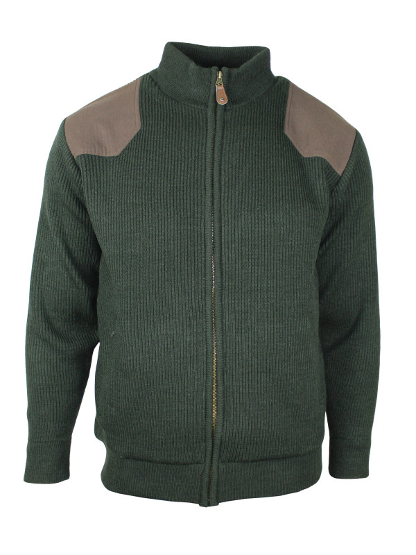 Veste homme doublée polaire kaki chaude – LY0706