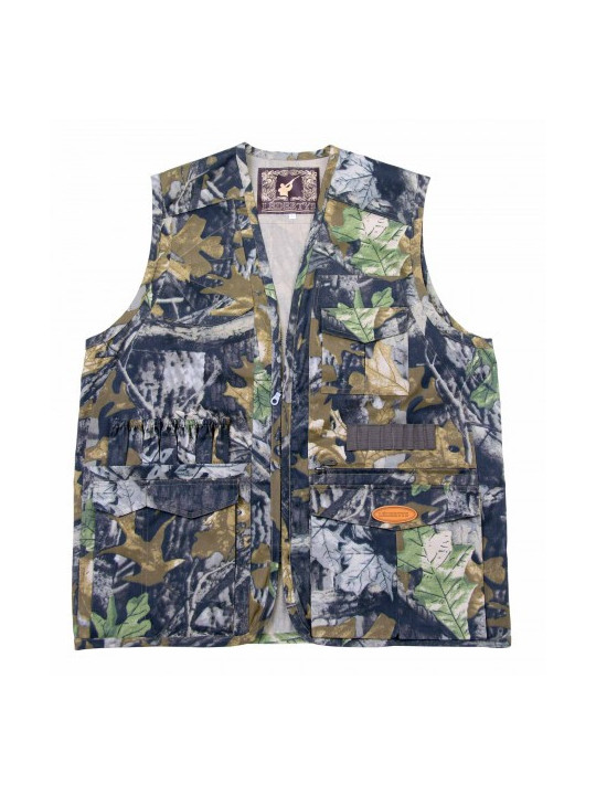 Gilet chasse Forestwood LEDERTYS LY0205 – Camouflage & Poches