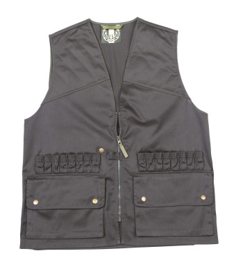 Gilet Chasse Homme LEDERTYS LY0207 – Kaki & Cartouchière 16 Tubes