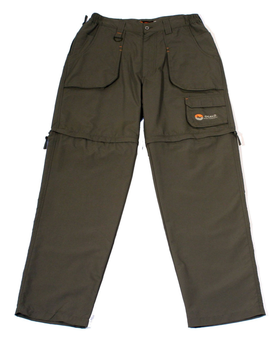 Pantalon rando homme OGALO SE9011 coton marron modulable