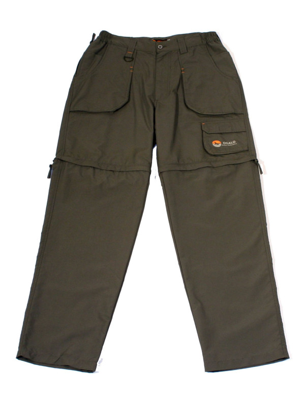 Pantalon rando homme OGALO SE9011 coton marron modulable