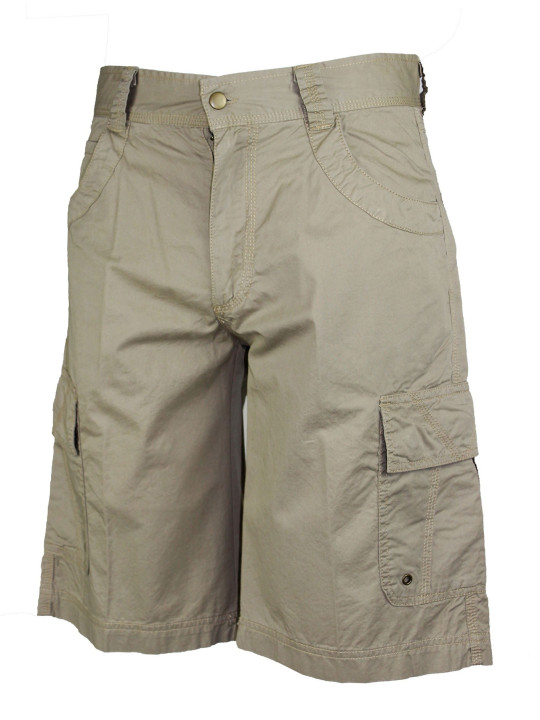 Bermuda homme sable coton multi-poches – AE1103S