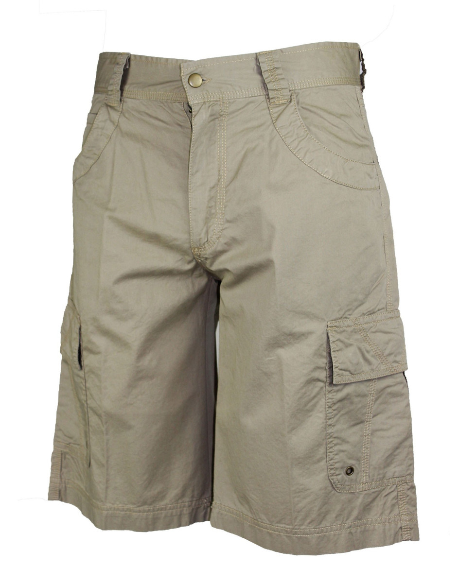 Bermuda homme sable coton multi-poches – AE1103S