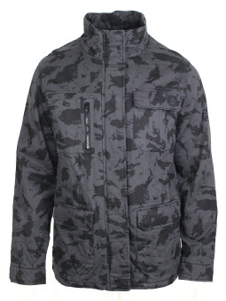 Parka camouflage AXXANO AH1127N gris noir homme