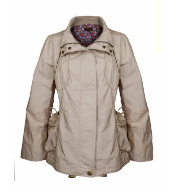 Veste légère femme beige – Pratique, chic, ajustable, coton