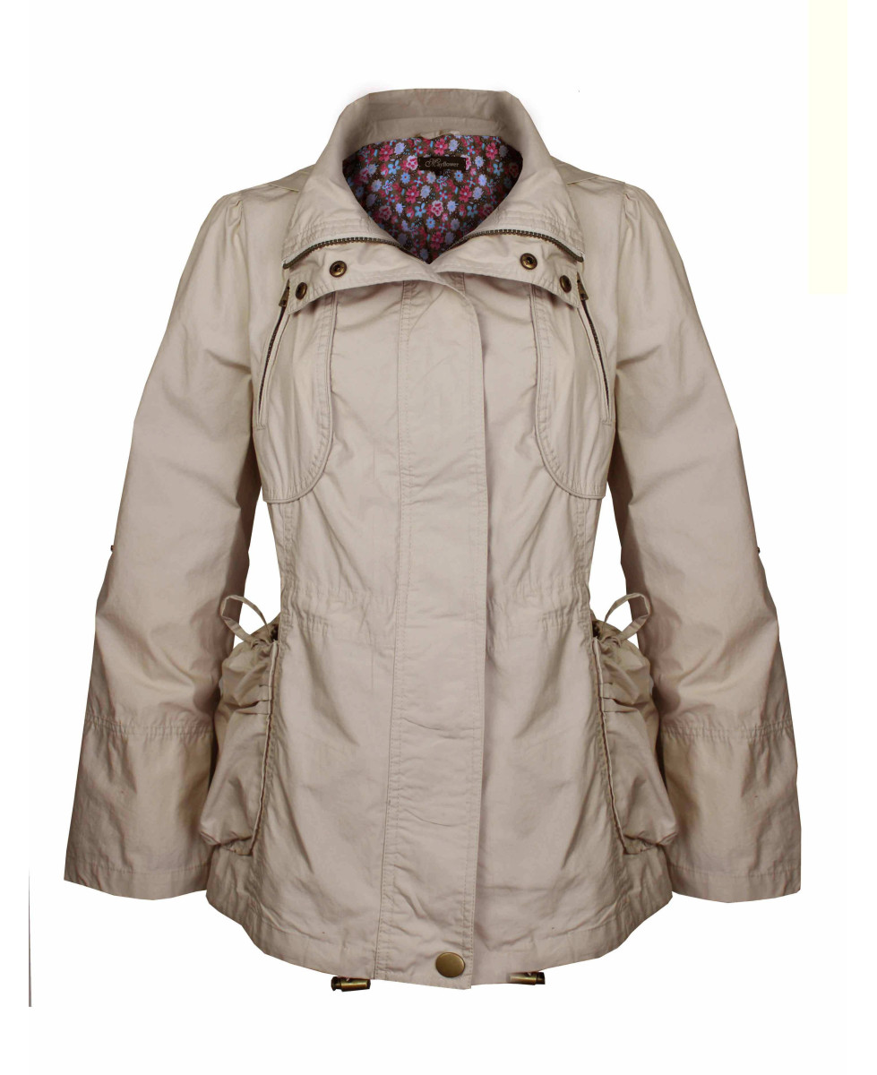 Veste légère femme beige – Pratique, chic, ajustable, coton