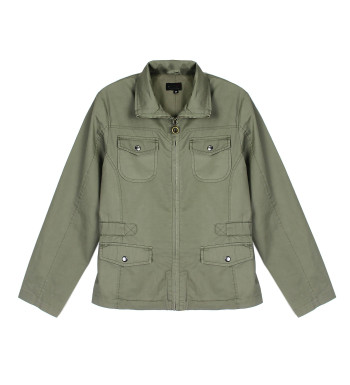 Blouson femme kaki coton AXAMANGA1 – Style et praticité