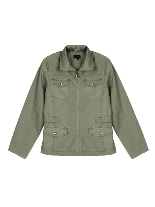 Blouson femme kaki coton AXAMANGA1 – Style et praticité