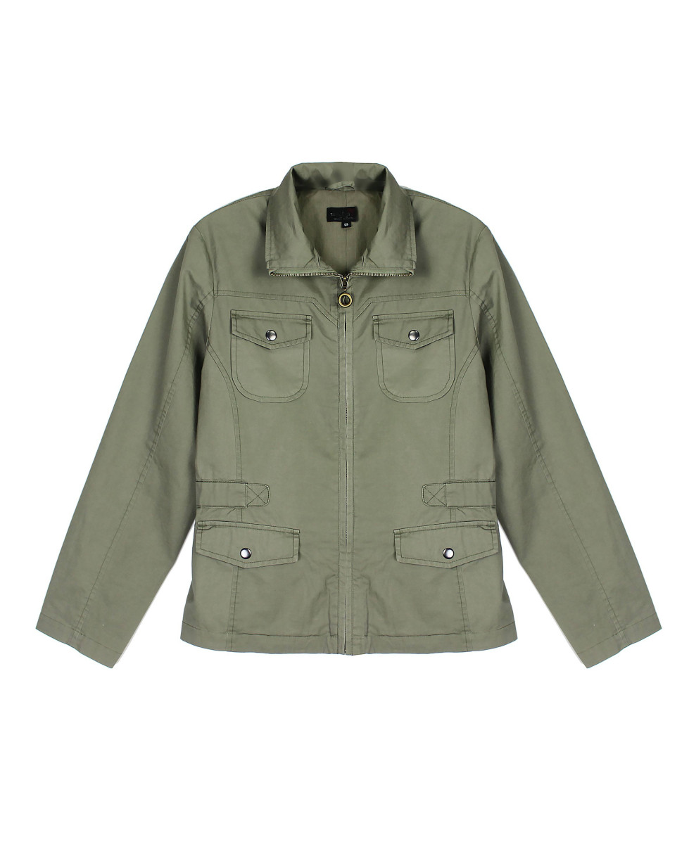 Blouson femme kaki coton AXAMANGA1 – Style et praticité