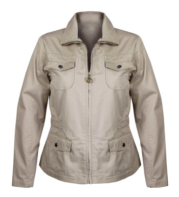 Blouson femme beige AXAMANGA2 – Coton, confort et style