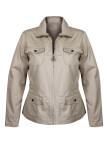 Blouson femme beige AXAMANGA2 – Coton, confort et style