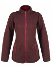 Veste polaire bordeaux femme – Ultra chaude, 2 poches zippées