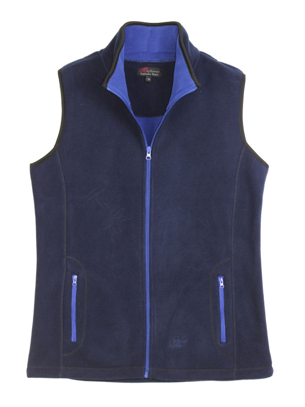 Gilet sans manche femme marine – Ultra chaud, zippé, pratique