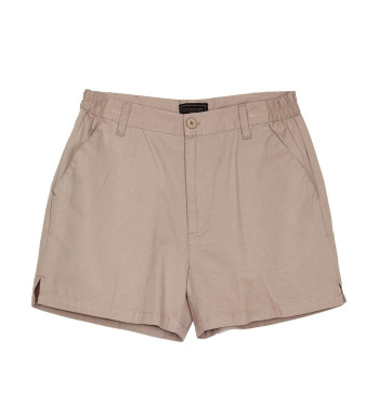 Short homme beige coton taille élastique – BANJO1