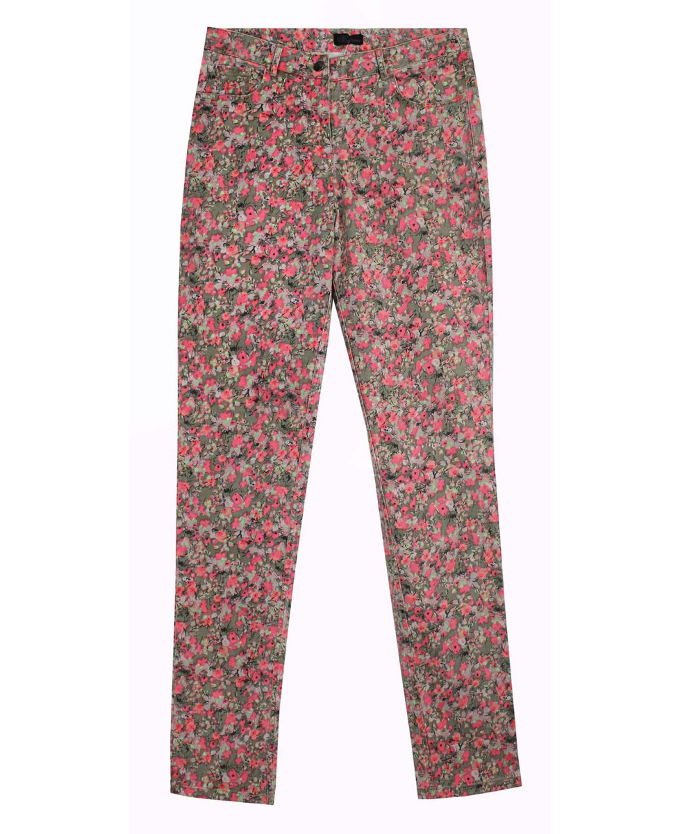 Pantalon imprimé motif fleuri BELINDA2O