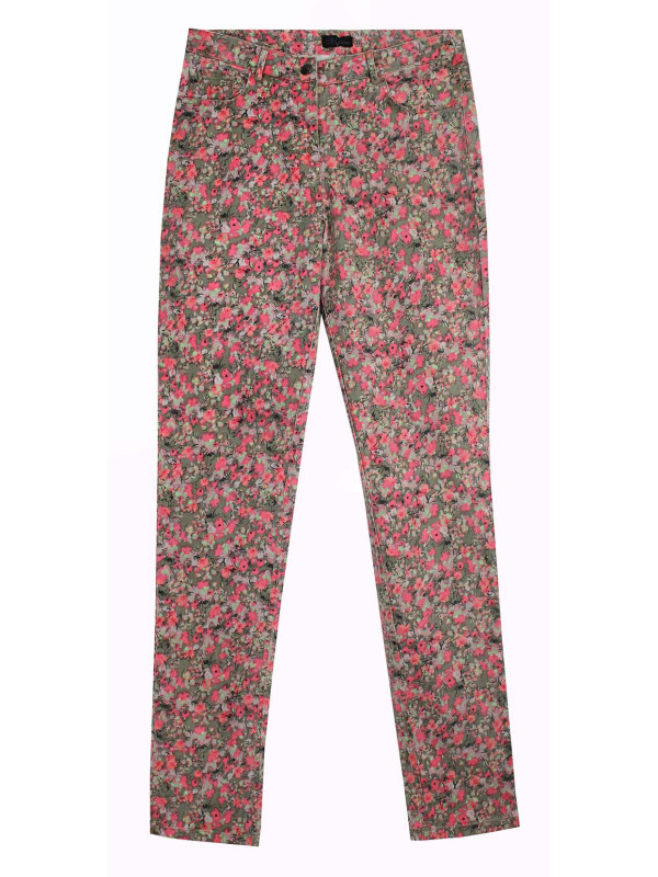 Pantalon imprimé motif fleuri BELINDA2O