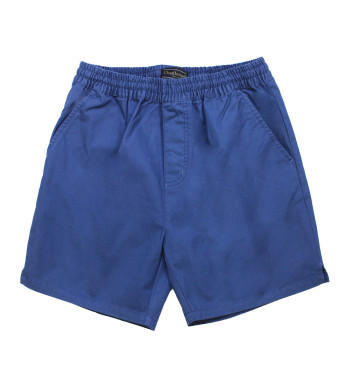 Short homme bleu coton taille élastique – BIVOUAC6