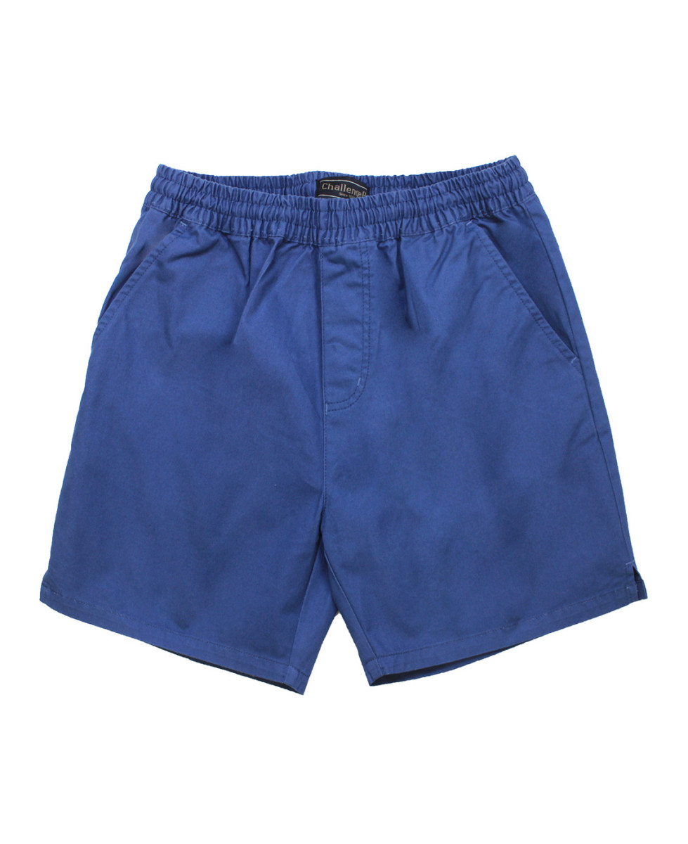 Short homme bleu coton taille élastique – BIVOUAC6