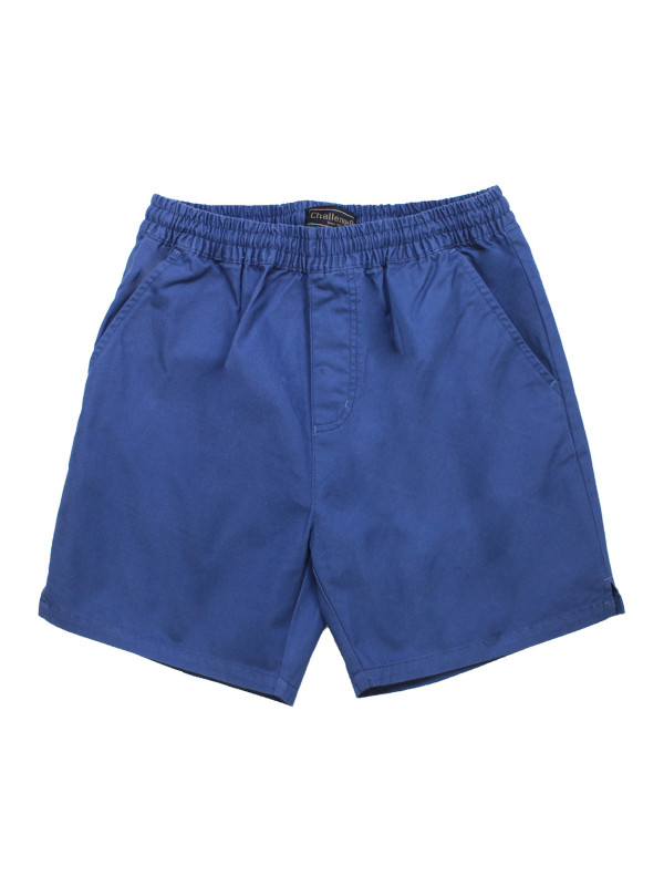 Short homme bleu coton taille élastique – BIVOUAC6
