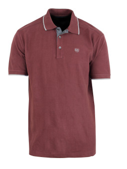Polo homme bordeaux coton chic piqué – C2101B