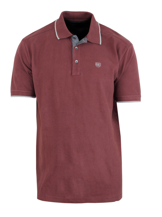 Polo homme bordeaux coton chic piqué – C2101B