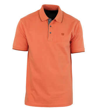 Polo homme orange coton piqué chic – C2101C