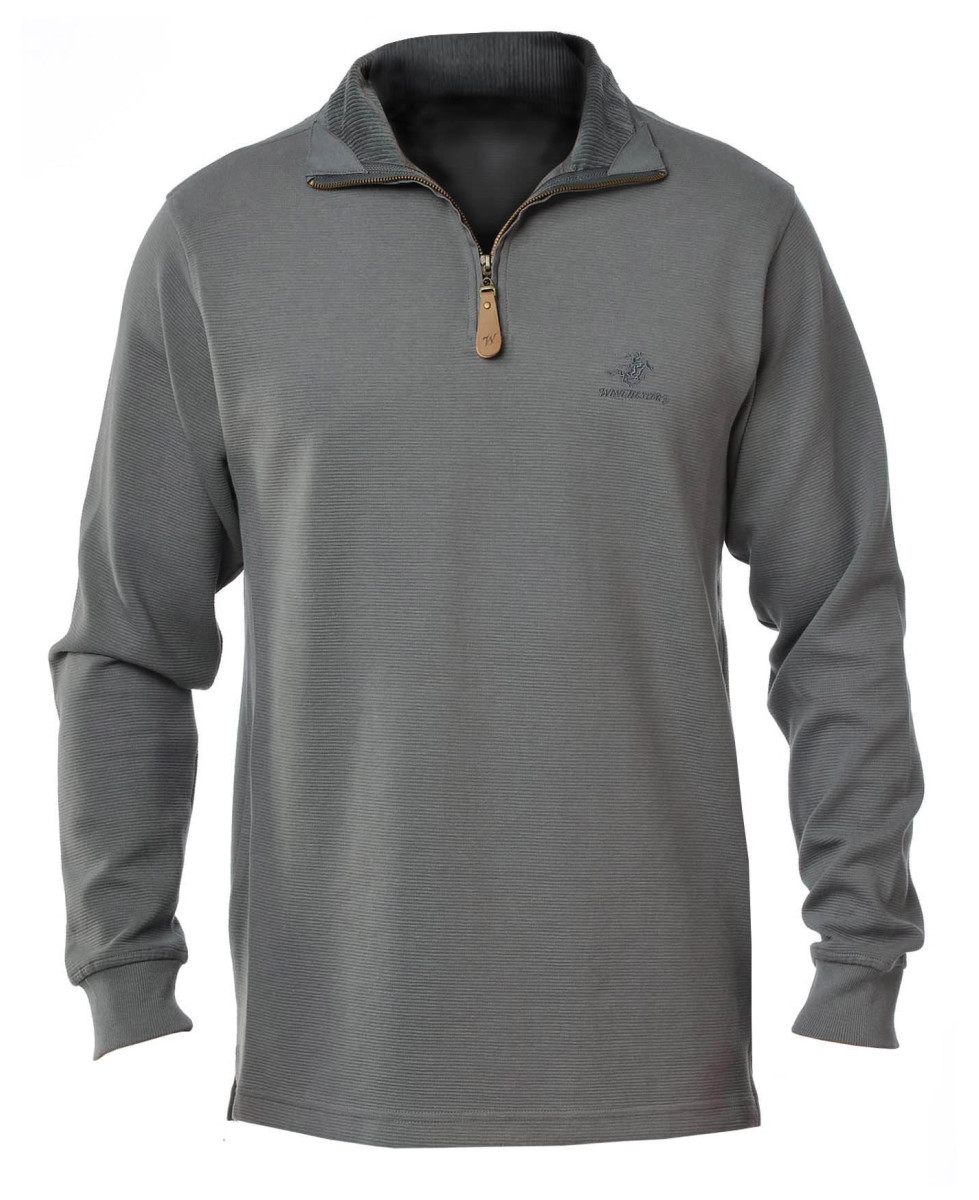Sweat col montant homme coton gris élégant – CAMPO2G