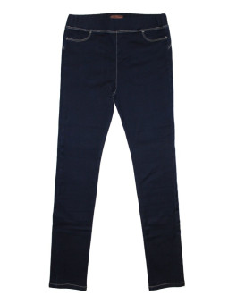 Pantalon slim femme bleu brut CELIB1 – Taille haute stretch