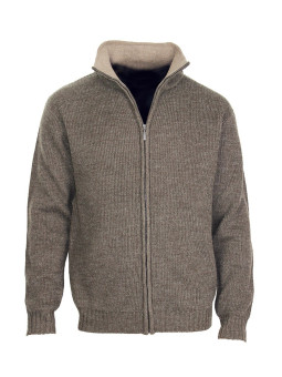 Cardigan homme CHALLENGER CELTIC2 – Beige/marron chaud